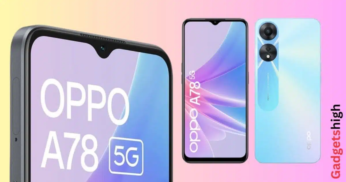 OPPO A78 5G Camera Smartphone at the best price in India.
