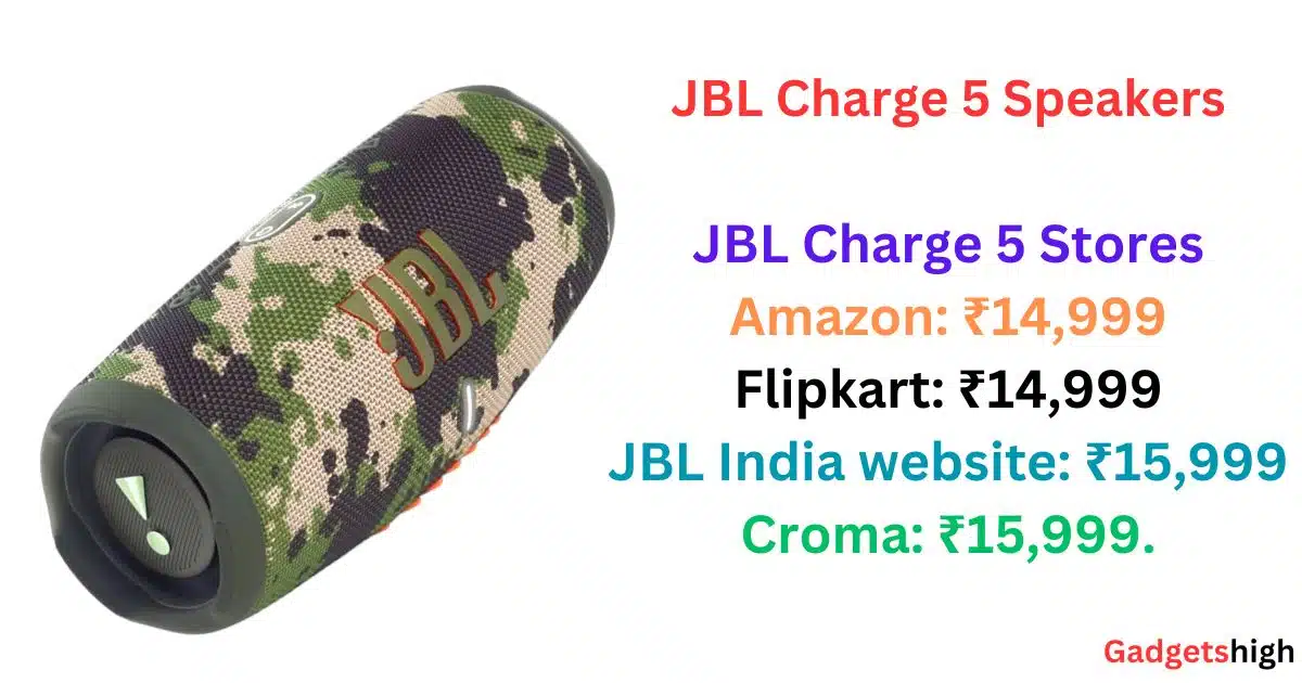 JBL Charge 5—Bluetooth Speakers at Best Price in India 2026