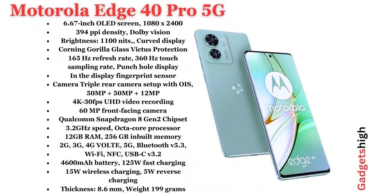 Motorola Edge 40 Pro 5G