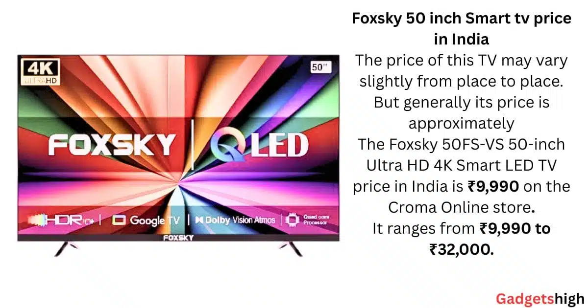 Foxsky 50 Inch TV