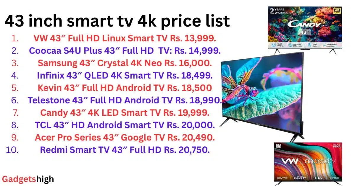 43 inch smart TV
