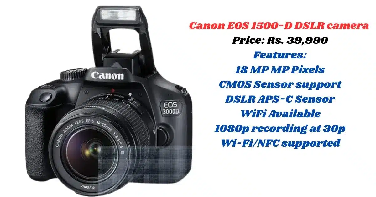 DSLR Camera Price
