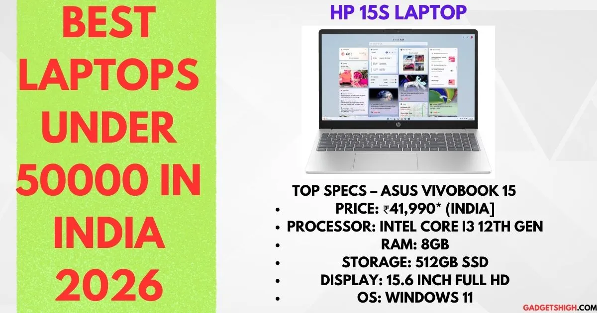 Best Laptops Under 50000 in India