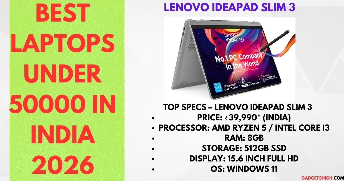Best Laptops Under 50000 in India