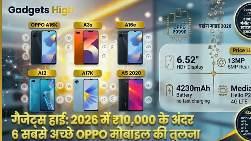 Top 5 OPPO mobile under 10000: Latest Price List in india 2026