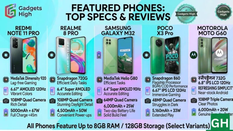 Top 5 Best Phone within 25000 in India (2026)—Gadgets High