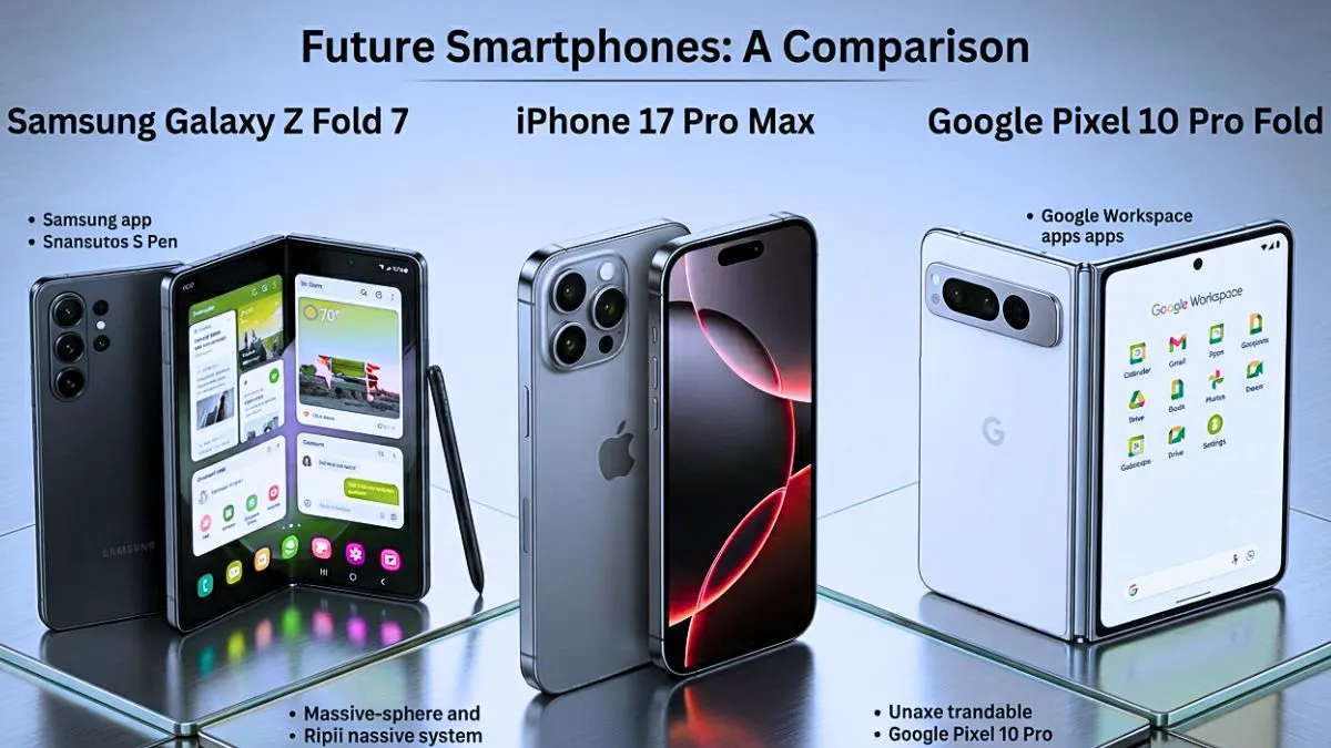 Samsung Galaxy Z Fold 7 vs iPhone 17 Pro Max vs Pixel 10 Pro Fold