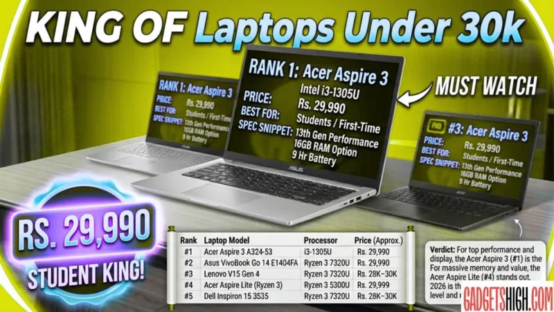 Top 10 Best Laptop Under 30000 in India 2026 (Top Picks)