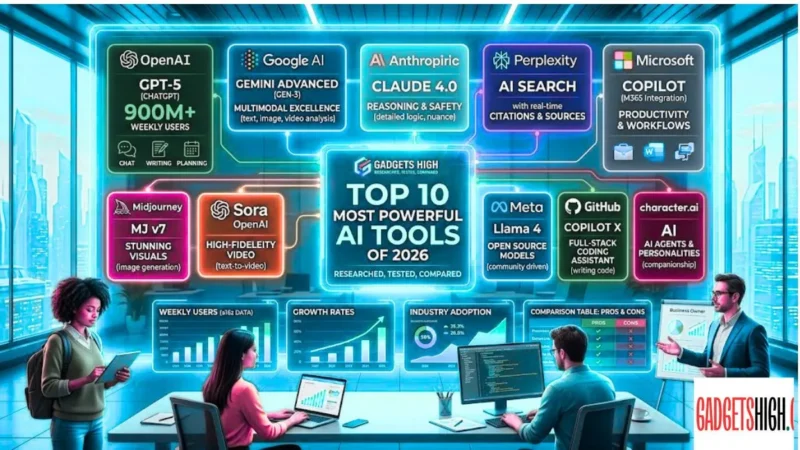 Top 10 Most Powerful AI Tools Used in the World 2026 Ranked