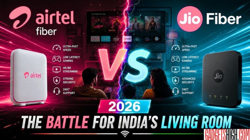 Airtel fiber vs Jio fiber 2026 which is better Fiber India