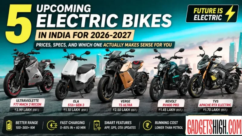 Upcoming Electric Bikes in India 2026 – Full Specs & Price